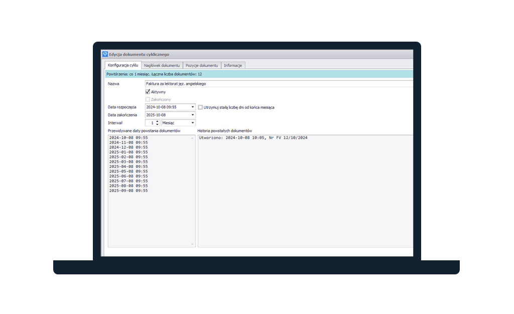 Program ELISOFT na ekranie komputera